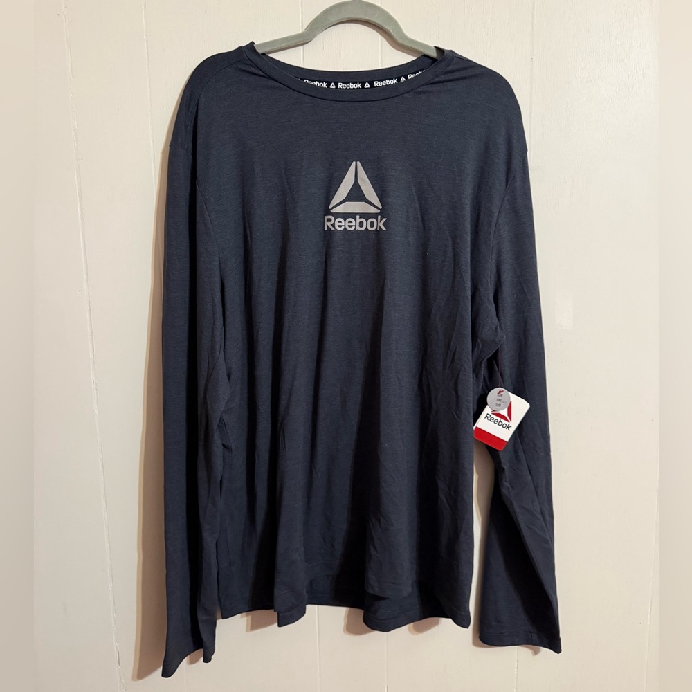 Reebok Men's Dark Gray Long Sleeve Tee